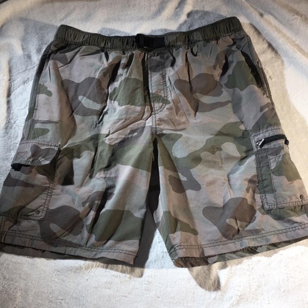 Roundtree & Yorke Camo Swim Trunks